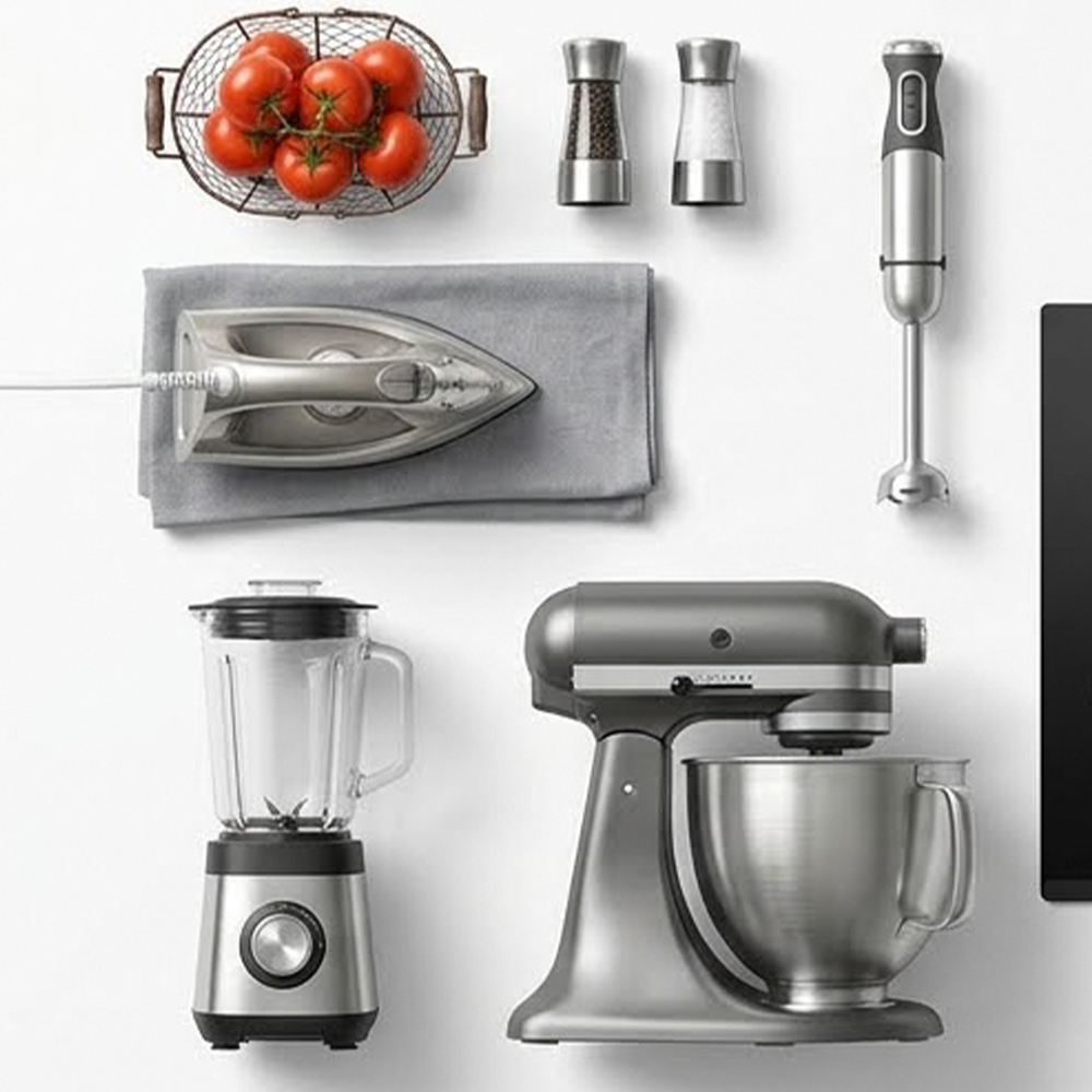 Electrodomésticos para el hogar en cocina moderna